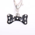 Bling Rhinestones Bone Charm Pendant Jewelry for Pet Dog Cat Puppy Necklace Collar Accessory
