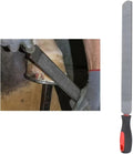 18 Inch Hoof Rasp & 14 Inch Farrier Rasp File with Rubber Handle, 2 Pack Rasp File, 18 and 14 Inch, Strong Carbon Steel 