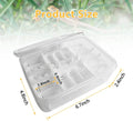 16-Grid Reptile Breeding Box - Professional Plastic Incubator for Gecko, Lizard & Mane Hatching