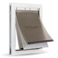 PetSafe Extreme Weather Aluminum Dog Door for Exterior Doors - Energy Efficient - 3 Flaps for Insulation - for Large Dogs