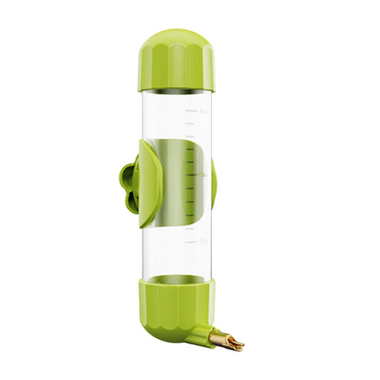 Gralara Bird Water Dispenser Parrot Waterer Cage Accessory Automatic Drinking Device Drinking Bottle for Small Pet Conures Parakeet, Green