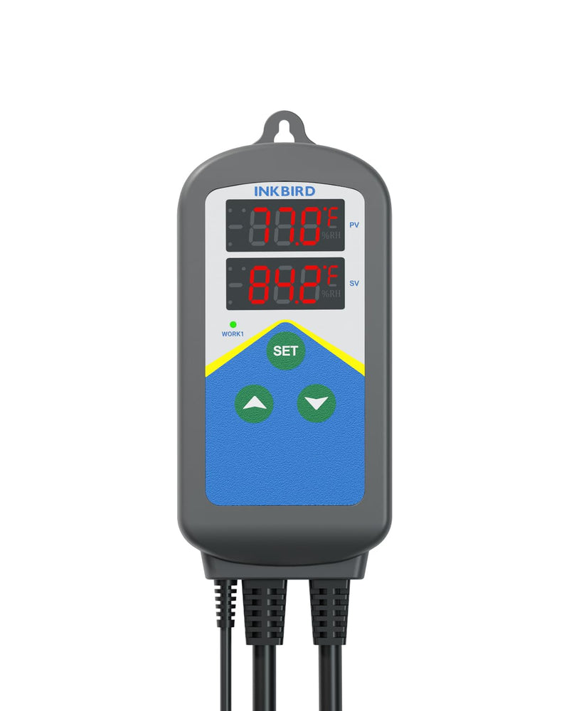 Inkbird Aquarium Heater with Probe Thermostat Fish Ornamental Shrimp Reef Tanks 24 Hours Double Time with Day Night Auto