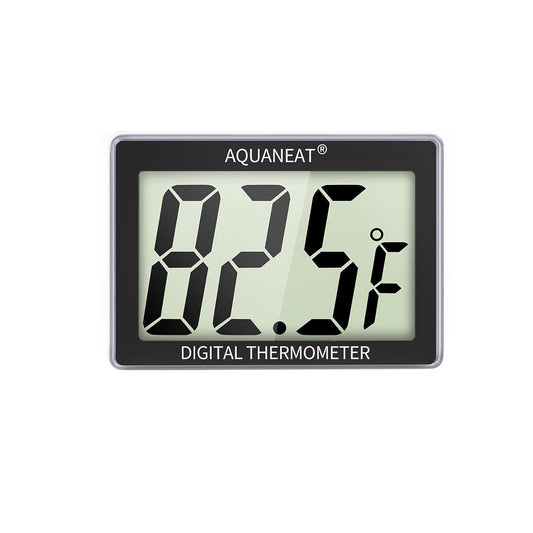 AQUANEAT Aquarium Thermometer, Fish Tank Thermometer, Aquarium Digital Temperature Gauge, with Large LCD Display (1 Pack
