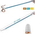 60in Snake Catcher Tongs Reptile Grabber Zigzag Wide Jaw Handling Tool Set