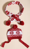 Dog Hat & Scarf Set, Dog Knitted Hat Pet Christmas Winter Warm Caps Cute Accessories Neck Ear Warmer Hood Warm Scarf Par