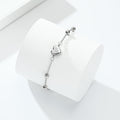 zeqingjw Pet Paw Urn Bracelet for Ashes Adjustable Heart Cremation Bracelet for Pets Ashes Stainless Steel Dog Cat Crema