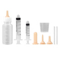 Suxgumoe Pet Feeding Bottle Set, Feeding Silicone Nipple with Bottle and Syringes, Reusable Pet Nursing Kits Feeding Tools for Rabbits, Small Animals (1 Bottle+3 Nipples+2 Syringes + 1 Measuring Cup)
