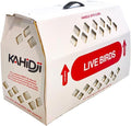 KAHIDJI Live Bird Shipping Box Less Expensive Size 18" x 8" x 12" Tall-with Handle for Poultry, Pigeons, & Canaries - 2 Boxes