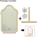 Bird Mirror with Wooden Perch, 15cm Parakeet Toys for Cage