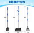 Metal Pooper Scooper for Dogs Heavy Duty Long Handle Rake, Spade & XL Tray