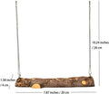 Nynelly Pet Bird Swing, Parrot Cage Toys, Natural Wooden Swing Toys for Parakeet Cockatoo Cockatiel Conure Lovebirds Canaries Little Macaw African Parrot