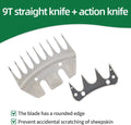 Sheep Shear Blade Straight 9-Tooth Wool Shearing Comb and Cutter Blade Set Sheep Alpaca Goats Farm Tool
