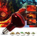 Infrared Heat Lamp Bulbs 75W 2 Pack,Red Basking Spot Light Bulb Reptile Heating lamp for Bearded Dragon,Turtle,Snake,Leo