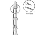 JJLFresheners Silver Pets Whistle Adjustable Pet Training Sound Control Stainless Steel Puppy Bark Whistles with Suspend