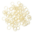 HipGirl Pet Supply 200 Pack Tiny Rubber Bands Dog Hair Ties.3/8" Ivory Hair Rubber Bands for Dog Bows, Mini Rubber Bands for Hair,Dog Grooming Top Knots,Dog Bows,Braids,and Dreadlocks (Ivory)