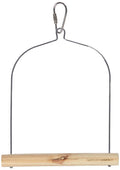 Prevue Pet Products Natural Wood Birdie Basics Birch & Wire Swing - Hanging Wooden Cage Accessories for Small Birds, Parakeets, Cockatiels & More, Cage Perches for Enrichment