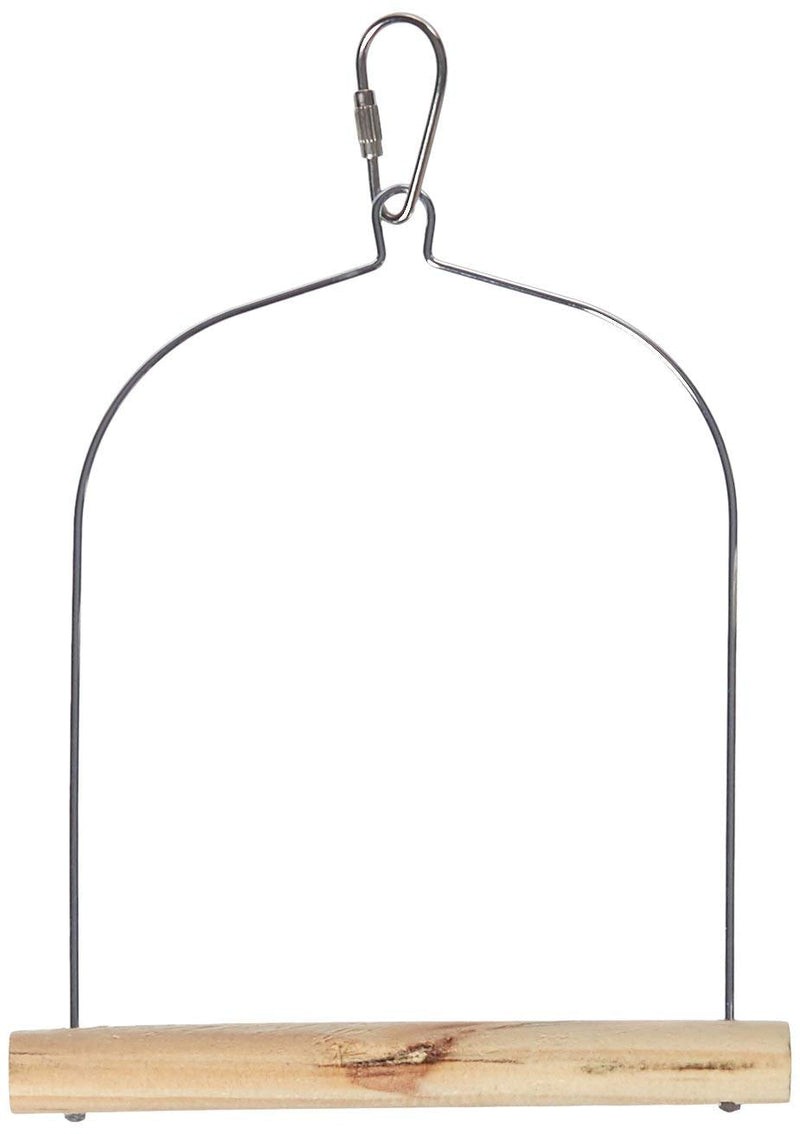 Prevue Pet Products Natural Wood Birdie Basics Birch & Wire Swing - Hanging Wooden Cage Accessories for Small Birds, Parakeets, Cockatiels & More, Cage Perches for Enrichment