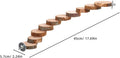 Balacoo Parrot Ladder, Bird Platform Perch, Hamster Platform, Parakeet Cage Toy, Bird Cage Natural Wood Ladder, Standing