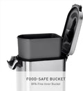 simplehuman 35 Liter, 40 lb / 18.1 kg X-Large Pet Food Storage Container for Dog Food, Cat Food, and Bird Feed
