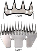 Sheep Shears Blades Replacement Clipper Blades Stainless Steel Straight 13 Tooth Electric Wool Comb Cutter Goats Clipper