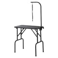 VEVOR Pet Grooming Table, 32 x18 Inch with Height Adjustable Arm, 220LBS Static Weight Capacity, Foldable Dog Groom Station with No-Sit Haunch Holder with Grooming Loop, for Medium and Small Dogs