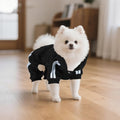 LONTEPET Dog Hoodie 4 Legs Jumpsuit for Small Dogs Puppy Clothes Dog Pullover Sweatshirt Cotton Doggie Winter Coat Cat Apparel（Small，Black）