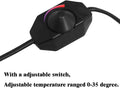 5W Reptile Heating Mat 5.9 Inch *5.5 Inch 110v -- Reptile Heat Pad with Temperature Adjustment, Terrarium Heat Mats, Saf