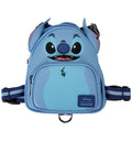 Loungefly Pets Disney Stitch Cosplay Mini Backpack Dog Harness (Small), Blue