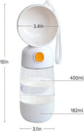 Dog Water Bottle with Food Storage Container & Water Dispenser Leak-Proof Portable Pet Puppy Essentials for Walking, Hiking, Travel