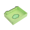 Disposable Foldable Cardboard Cat Litter Box for Travel and Indoor Use, Leak-Resistant and Recyclable Portable Litter Tray, Easy Setup