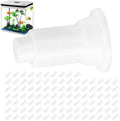 100Pcs Aquarium Divider Support Feet Adjustable Height Design PVC Tank Partition Legs for Fish Tank Cleaning Decoration