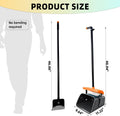 46" Pooper Scooper Swivel Bin & Rake for Large Small Dogs with Bag Attachment, Long Handle Poop Scooper with Lid for Yar