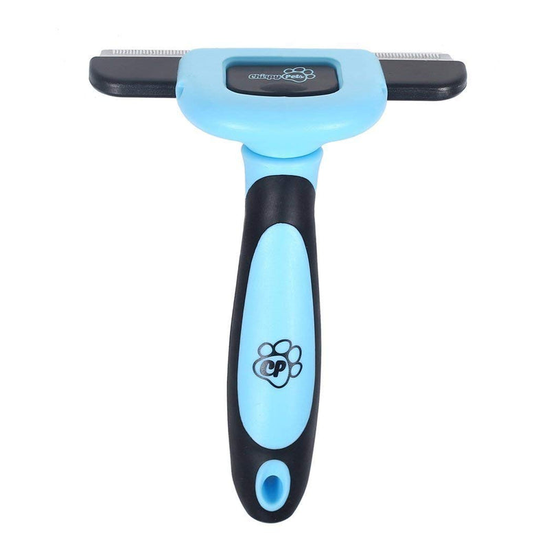 Chirpy Pets Pet Grooming Brush for Shedding, Long & Short Hair, Reduces Shedding by More Than 95%, Professional Deshedding Tool for Dog & Cat, Black