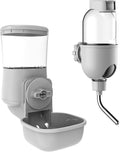 Automatic Pet Food Water Dispenser, Auto Gravity Pet Feeder Water Bottle Set for Crate Cage for Puppy Cat Rabbit Guinea 