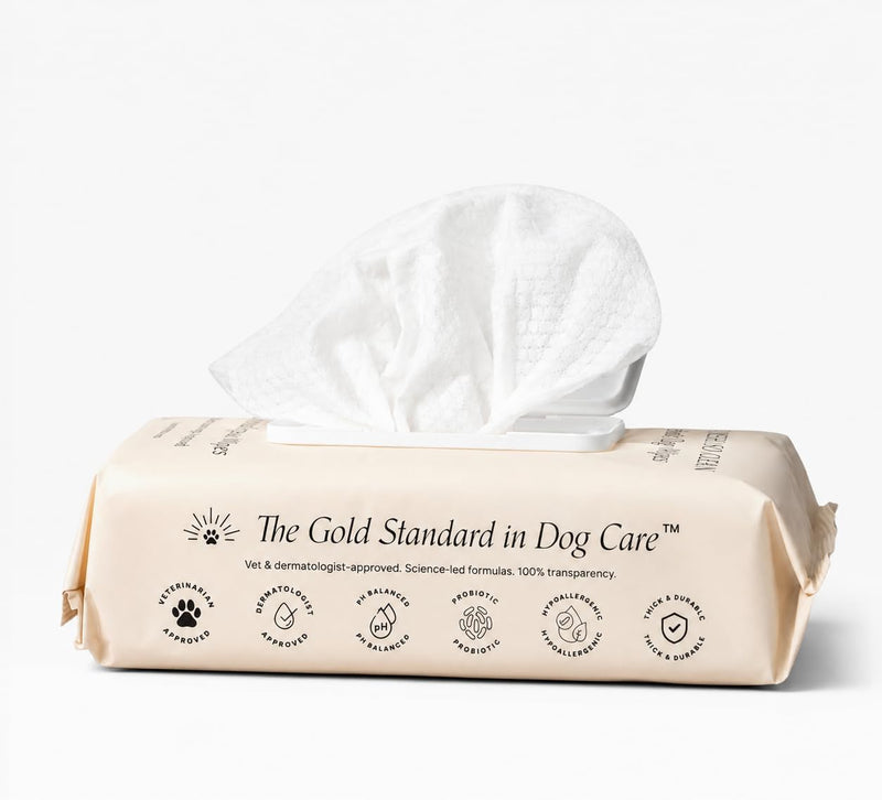 Goldie Dog Essentials Probiotic Dog Wipes Hypoallergenic Sensitive Skin