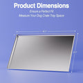 Metal Dog Crate Tray Replacement Pan - Stainless Steel, Chew-Proof & Safe