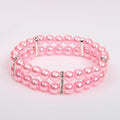 2 Rows Pearls Pet Dog Necklace Collar Bling Accessories Charm Pet Puppy Jewelry Puppy Chihuahua Yorkie Handmade Adjustab