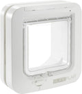 SureFlap - Sure Petcare Microchip Cat Flap, White, Scans Pet's ID on Entry, Check Your Cat's Size,Flap Opening is 4 3/4” (H) by 5 5/8” (W)