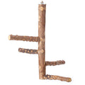 Bird Perch Nature Wood Stand for 3-4pcs Small Medium Parrots (M)