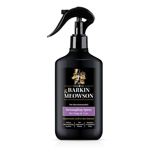 Barkin & Meowson Detangling Spray for Dogs & Cats 350ml / 11.83 fl.oz - Oat Extract, Pet-Friendly Scent