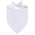 Agroon Blank Dog Bandanas White XLarge 1PCS, DIY Solid Cotton Scarf, Durable Triangle Reversible Bibs Handkerchief for Puppy Pet, Personalized Birthday/Party Fun Idea Gift