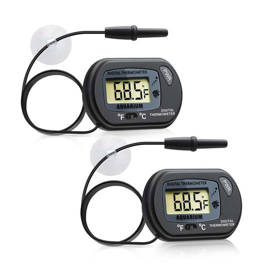Digital Aquarium Thermometer Fish Tank Thermometer Test with Large LCD Display Fahrenheit/Celsius(℉/℃) for Aquarium Rept