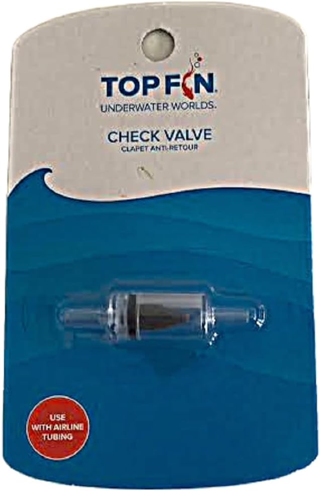 Top Fin Aquarium Check Valve. Keeps Water from Siphoning When Pump is Off.