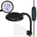 DaToo Mini Clip On Aquarium Light 7W Dimmable Small Fish Tank Light USB Moving Lamp with White Red Blue Green LED for 1 