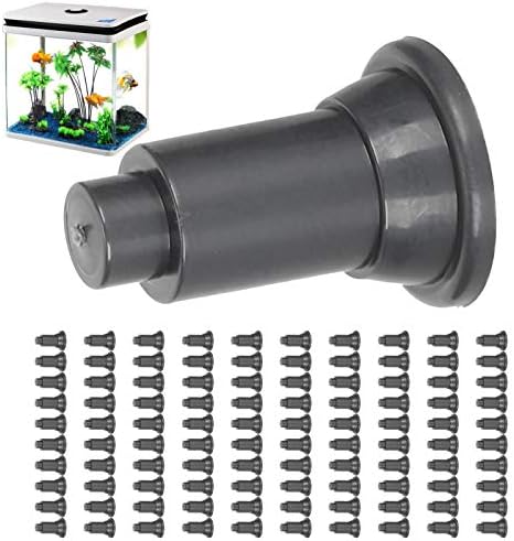 HEEPDD Decorative Fish Tank Divider Feet, 100 Pack Adjustable Support Feet Nails for Aquarium Isolation Board, Stable Sp