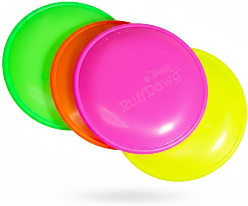 Ruff Dawg Ruff-Flex K9 Flyer JR Flying Disc Dog Toy, SM, Assorted Colors