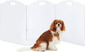Clear Acrylic Freestanding Dog Gates for the House – Folding 3-Panel Pet Gates for Doorways, Indoor Stairs, and Hallways