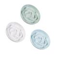 Melamine Slow Feeder Cat Bowls - 3 Pack Cat Food Dishes, 6.3 Inch Wide Opening Whisker Friendly Maze Plates for Dry and Wet Food, Dishwasher Safe, White, Blue, Green