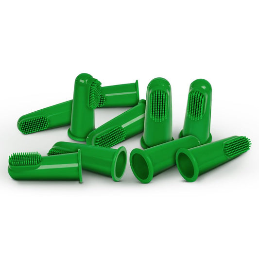 Vet’s Best Dog Toothbrush - Easy Teeth Cleaning for Dog Dental Care, Perfect for Dogs and Cats - Comes With 10 Soft Finger Brushes Per Pack