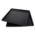 Ipetboom 2pcs Tray Dog Cage Pan Dog Crate Pans Suitcase Stand Replacement Pan Pet Black Boots 14.9 Inch Dog Crate Crates Crate Replacement Pan Bunny Coop Stainless Steel Metal (15 * 15 * 10in)